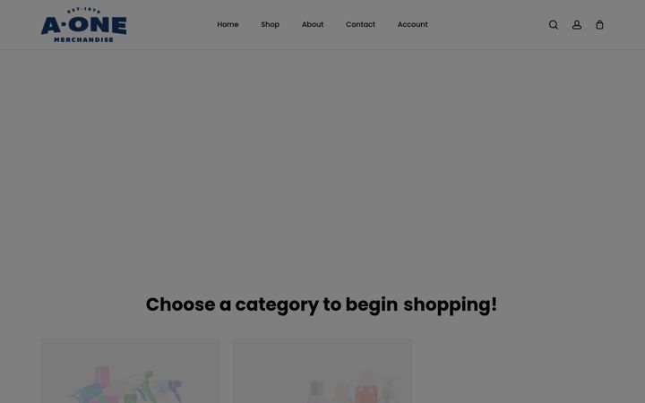 Screenshot of aonemerchandise.com