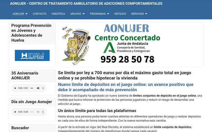 Screenshot of aonujer.org