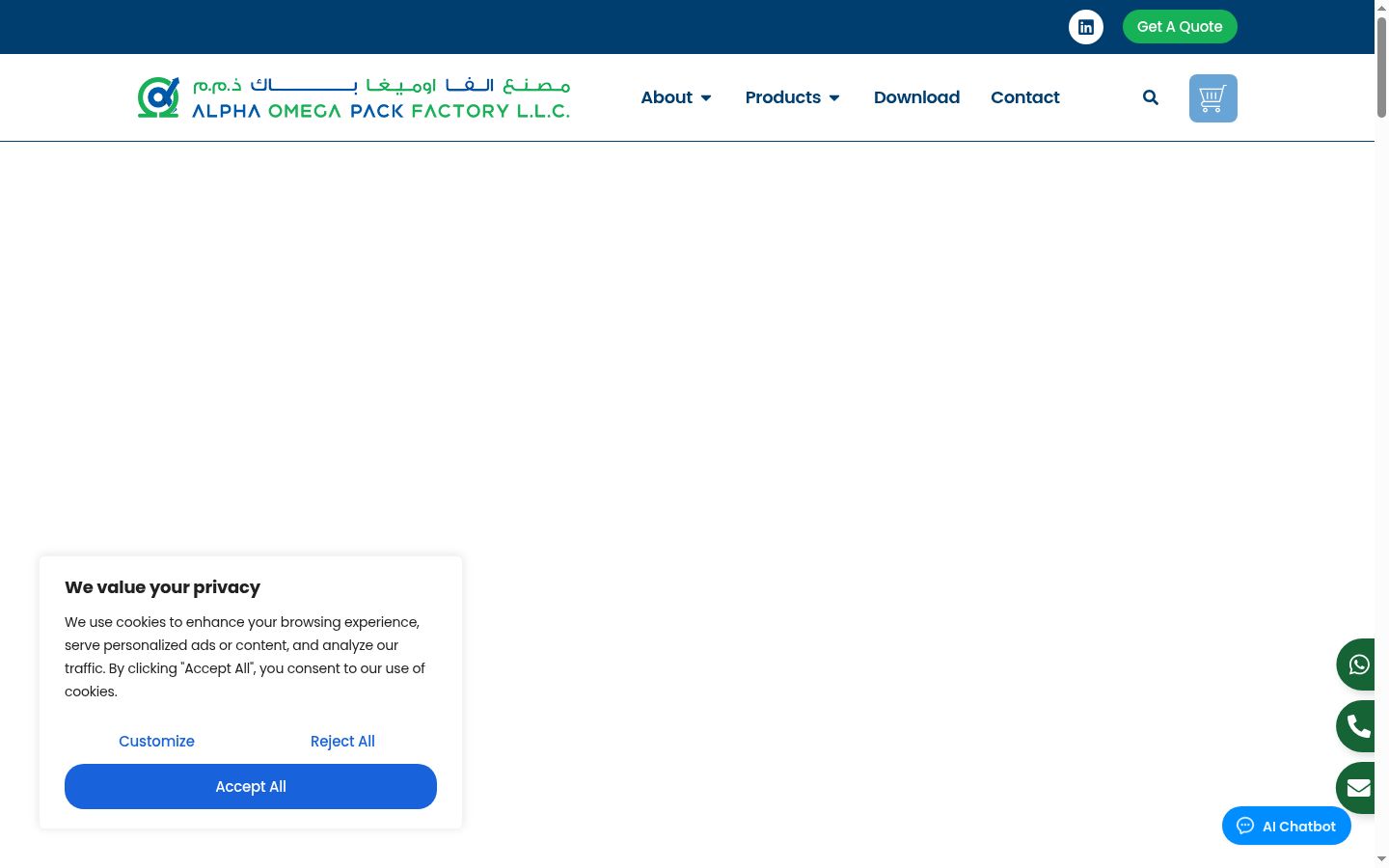 Screenshot tal-banner tal-kunsens muri qabel kwalunkwe interazzjoni