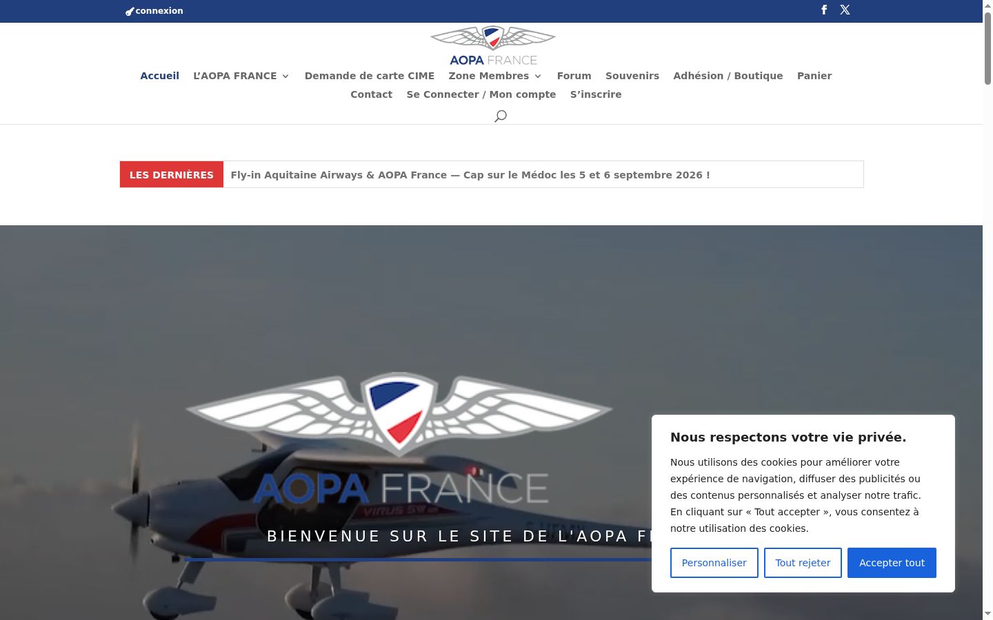 Screenshot tal-banner tal-kunsens muri qabel kwalunkwe interazzjoni