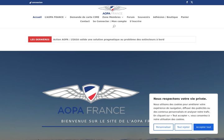 Screenshot ta' aopa.fr