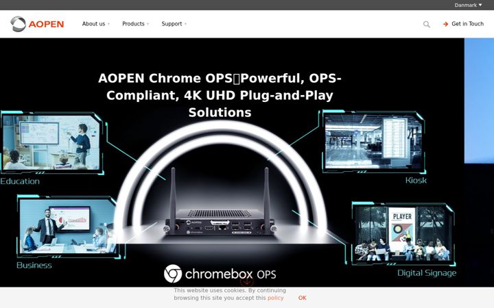 Screenshot του aopen.com
