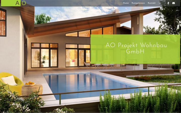 Screenshot of aoprojektwohnbau.de