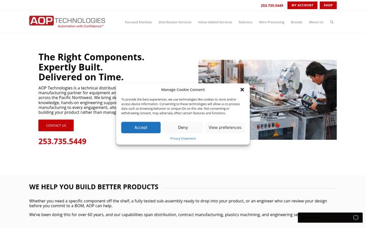 Screenshot ta' aoptech.com