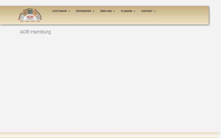 Screenshot of aor-hamburg.de