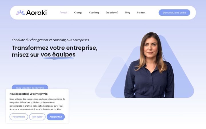 Screenshot of aoraki-conseil-coaching.com