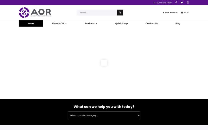 Screenshot of aordistribution.co.uk