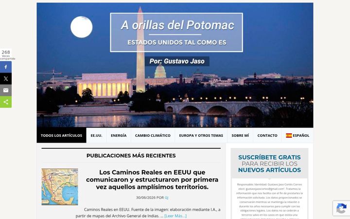 Screenshot ta' aorillasdelpotomac.com