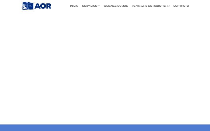 Captura de pantalla de aorobotizado.es