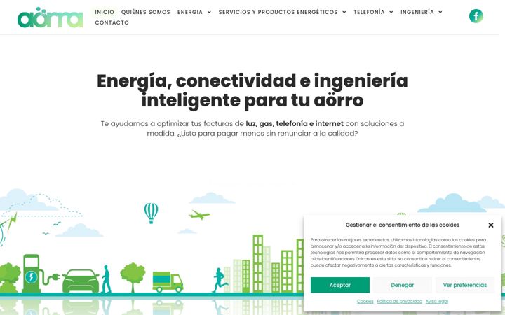 Screenshot ta' aorraweb.com