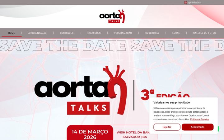 Captura de pantalla de aortatalks.com.br