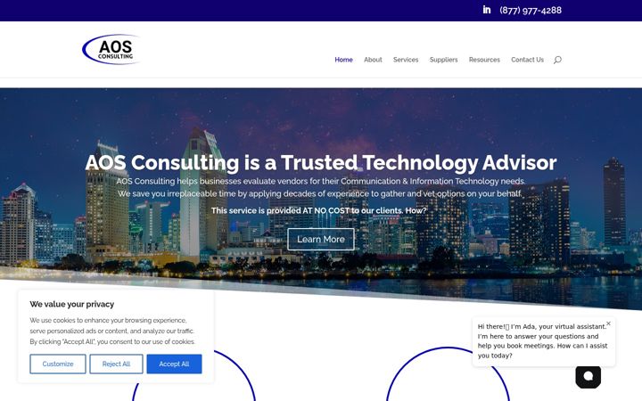 Screenshot ta' aos-consulting.com