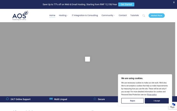 Screenshot of aos.rw