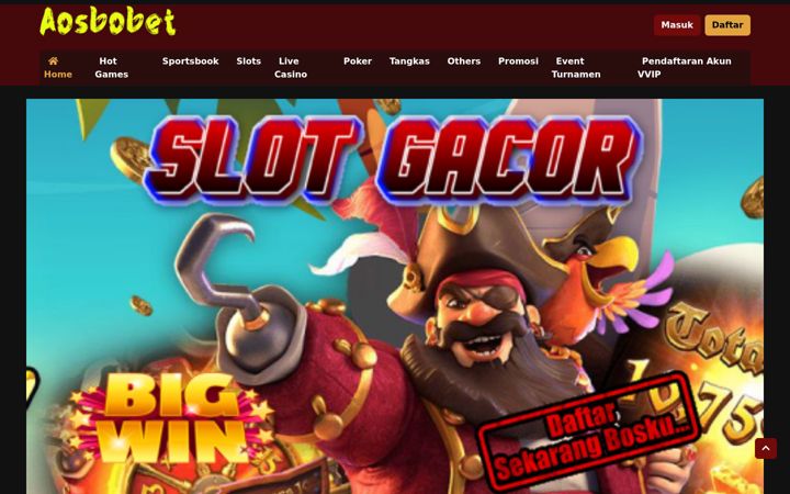 Screenshot of aosbobet.com