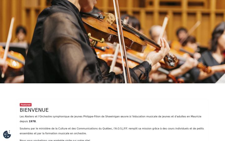 Screenshot of aosjpf.ca