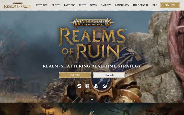 Screenshot ta' aosrealmsofruin.com