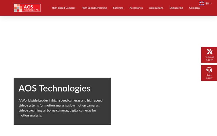 Screenshot ta' aostechnologies.com