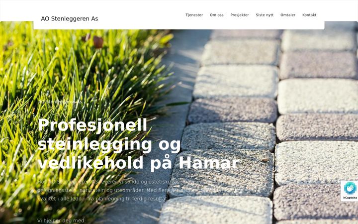 Screenshot of aostenleggeren.no