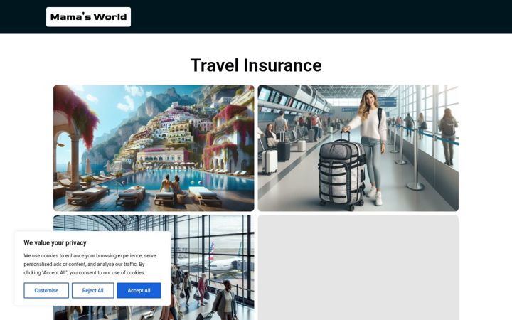 Screenshot ta' aosttravel.com