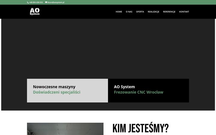 Screenshot of aosystem.pl