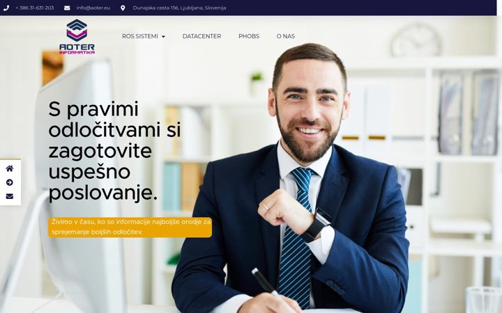 Captura de ecrã de aoter.eu