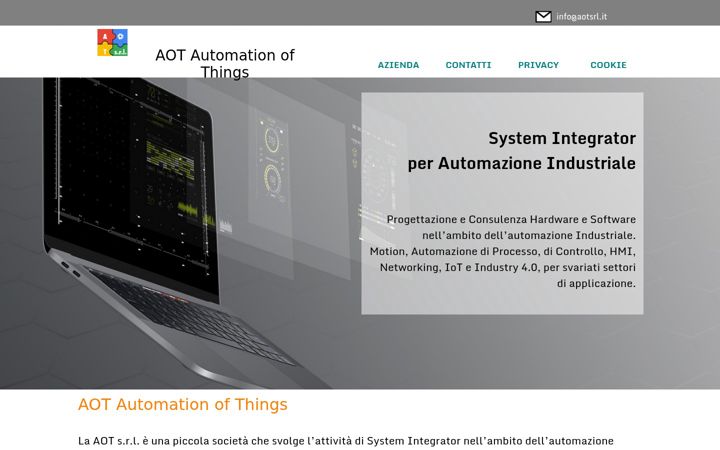 Screenshot of aotsrl.it