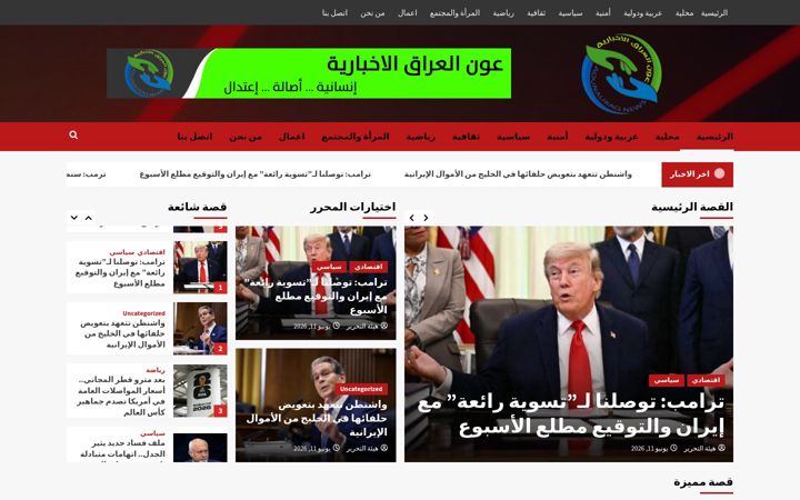 Screenshot of aounaliraq.com