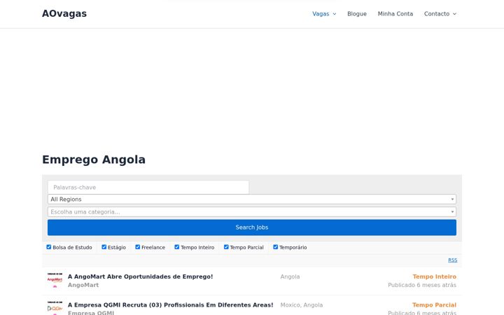 Screenshot of aovagas.com