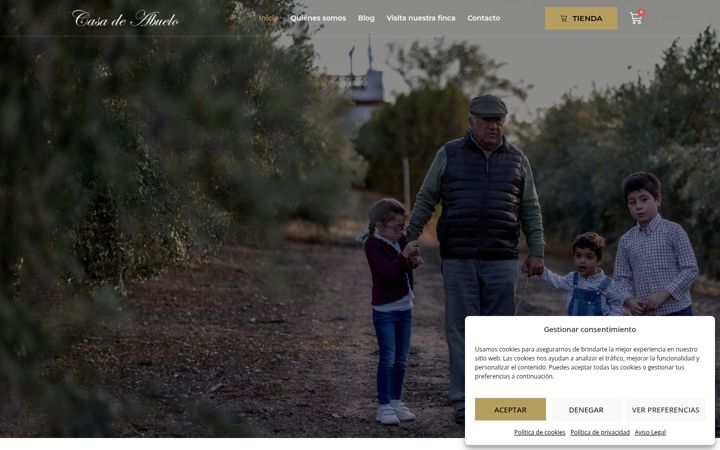 Ekraanipilt saidist aovecasadeabuelo.com