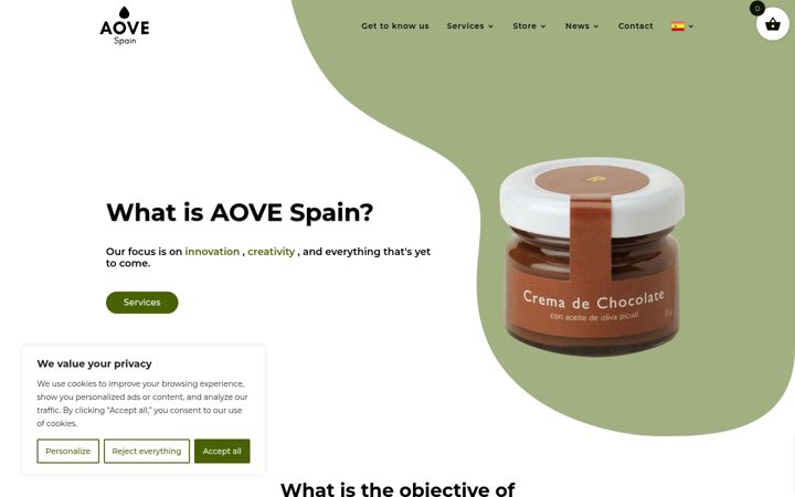 Captura de pantalla de aovespain.es