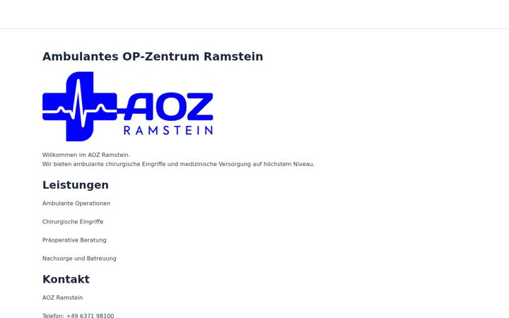 Screenshot di aoz-ramstein.de