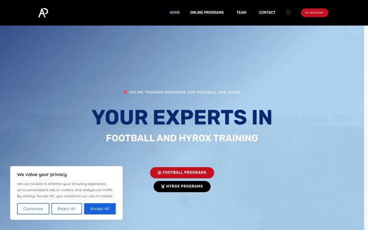 Screenshot di ap-athleteperformance.com