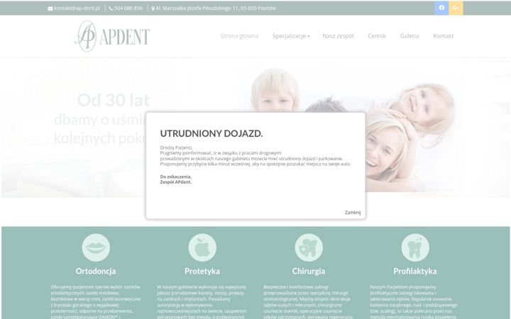 Screenshot of ap-dent.pl