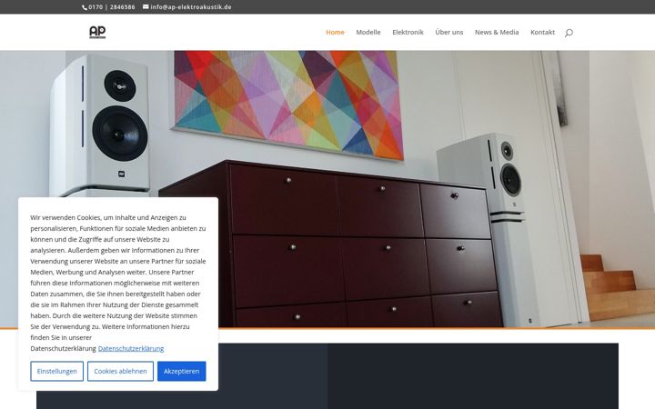 Screenshot of ap-elektroakustik.de