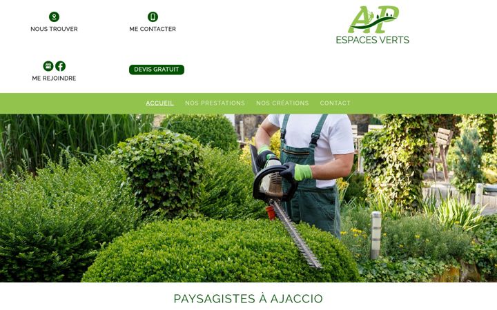 Screenshot of ap-espacesverts.fr