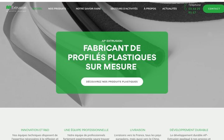 Screenshot di ap-extrusion.com