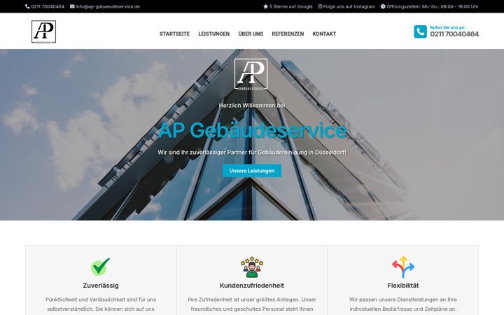 Screenshot of ap-gebaeudeservice.de