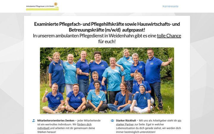 Screenshot of ap-licht-karriere.com