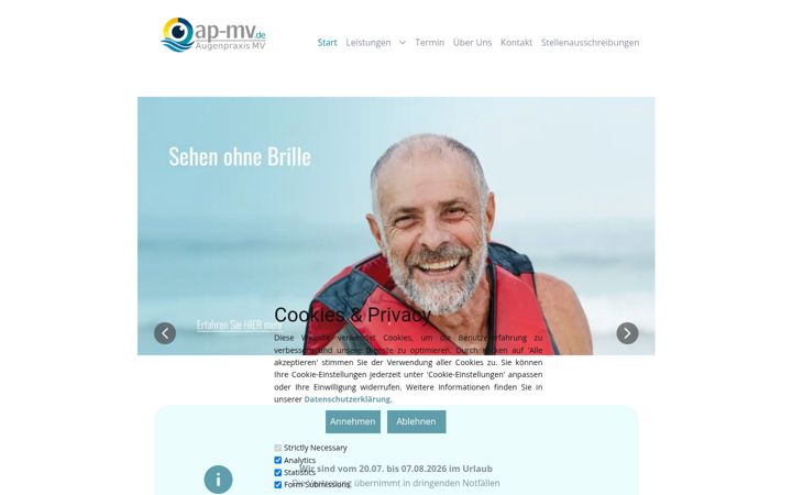 Screenshot of ap-mv.de