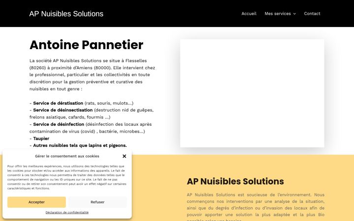 Screenshot of ap-nuisibles-solutions.fr