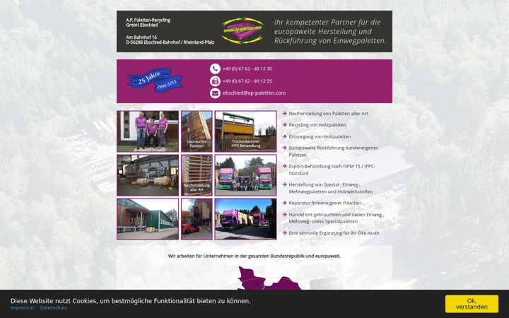 Screenshot of ap-paletten.com