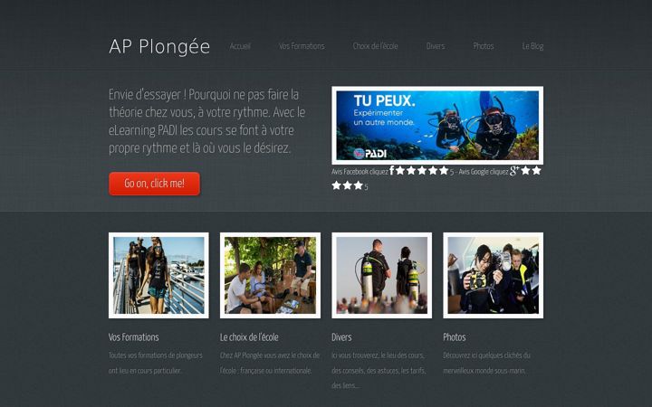 Screenshot di ap-plongee.fr