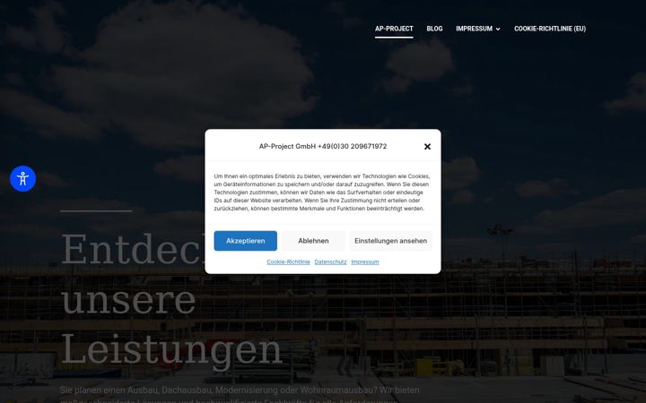 Screenshot of ap-project.eu