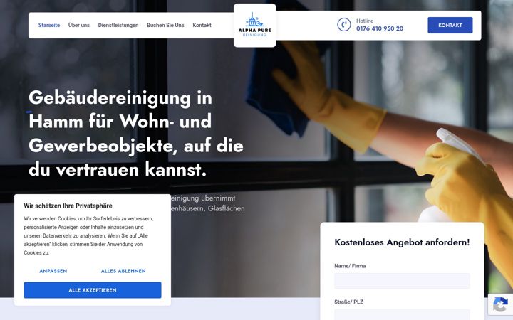 Screenshot of ap-reinigung.de