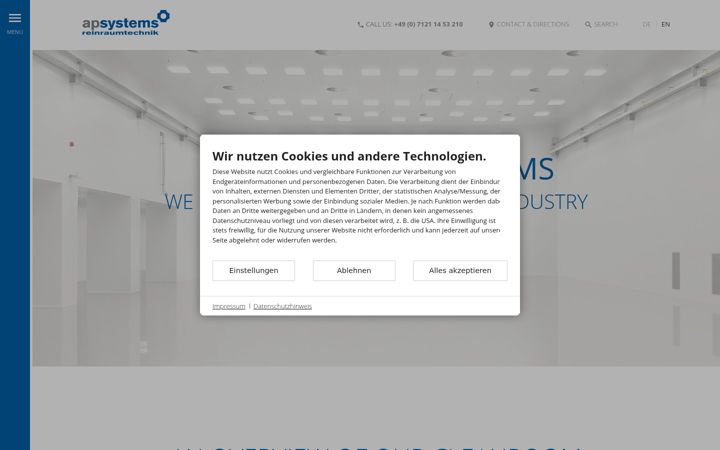 Screenshot of ap-systems.de