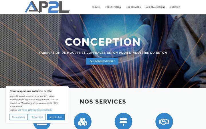 Screenshot di ap2l.fr