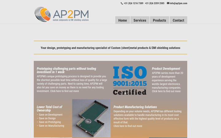 Screenshot of ap2pm.com