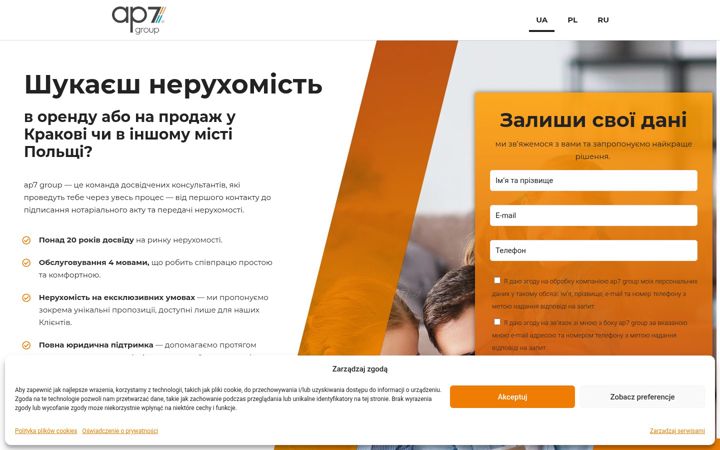 Screenshot di ap7property.pl