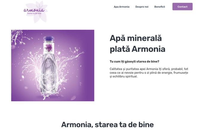 Screenshot of apa-armonia.ro