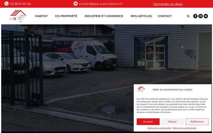 Screenshot di apa-automatisme.fr
